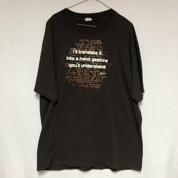 Men's "I'll Translate It" Brown T-Shirt Size XL - Picture 3 of 8